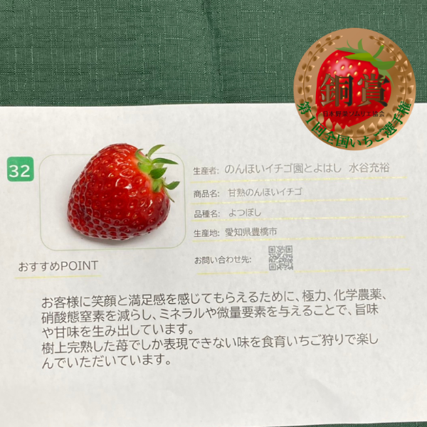『甘熟のんほいイチゴ（よつぼし）』